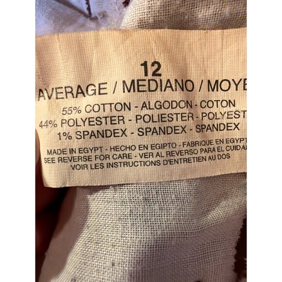 Gloria Vanderbilt Womens Corduroy Pants Size 12 Burgundy Casual Straight-Leg Mid - Picture 10 of 10